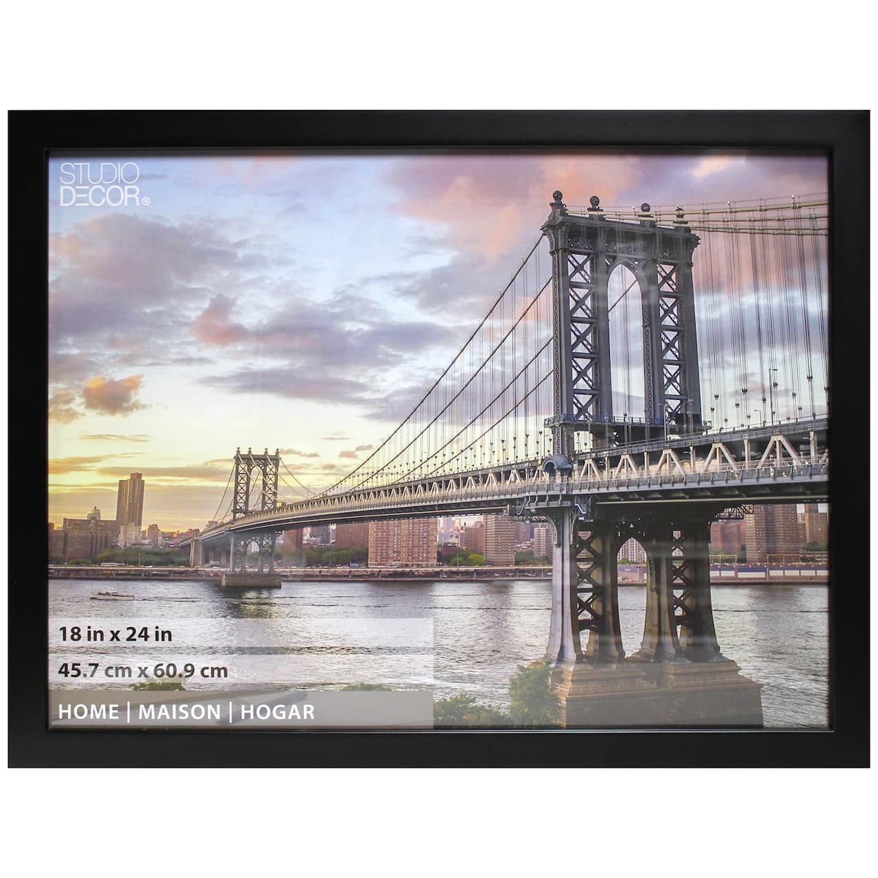 Home Flat Black Frame by Studio Décor®